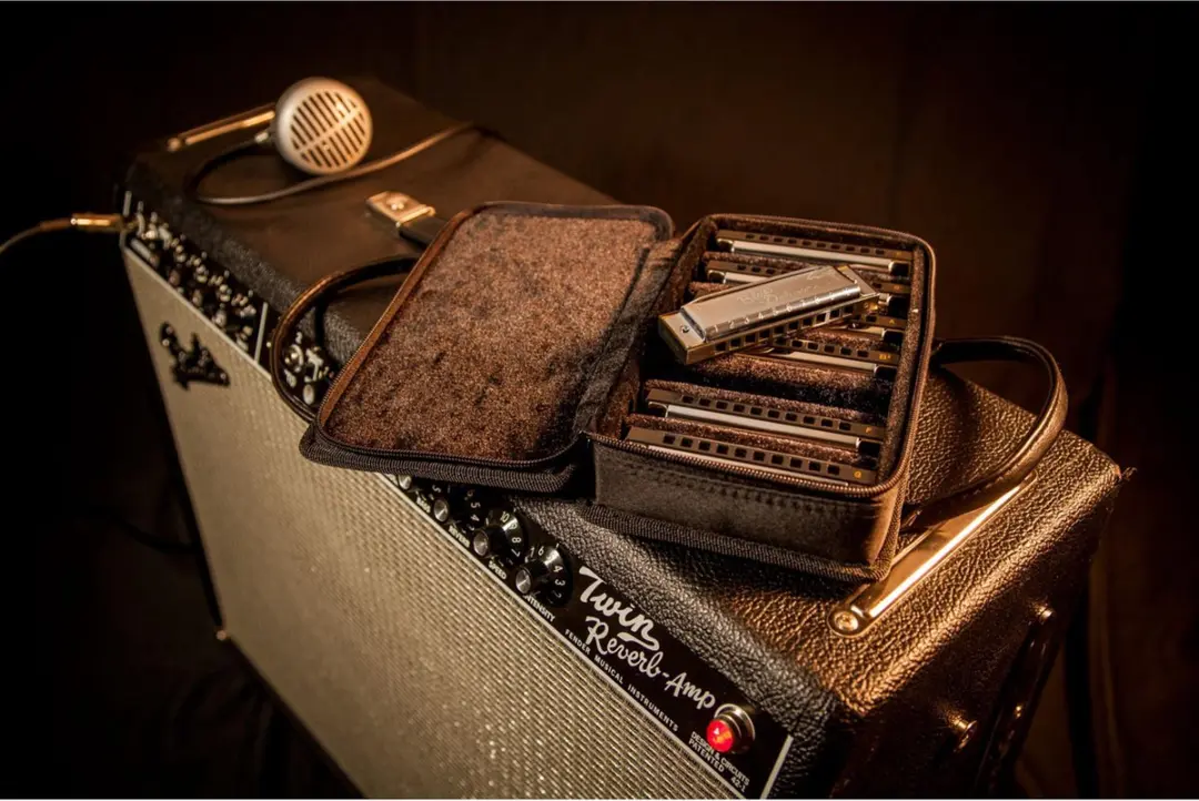 Fender Blues Deluxe Mondharmonica Set - 7-delig met koffer