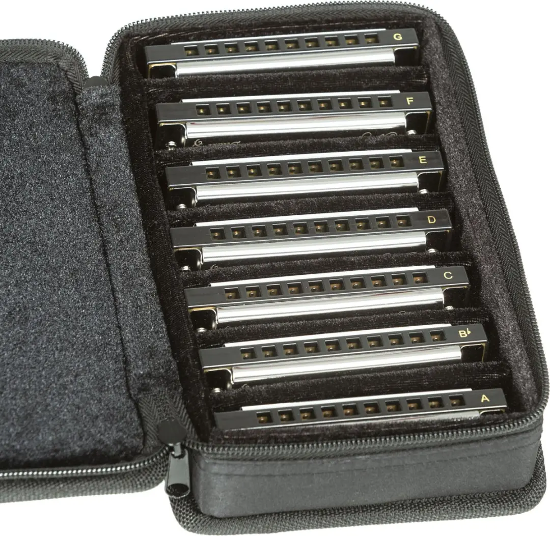 Fender Blues Deluxe Mondharmonica Set - 7-delig met koffer - afbeelding 6 van 6
