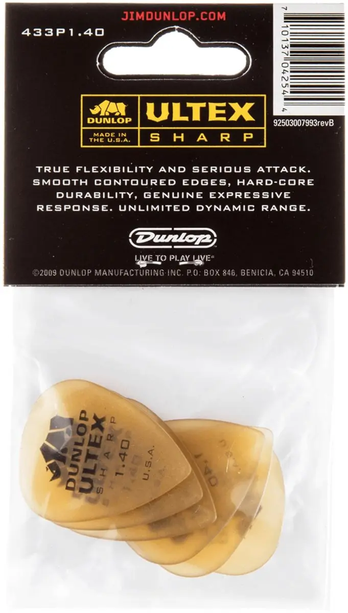 Dunlop Ultex Sharp Pleks 1,40mm - 6 Stuks