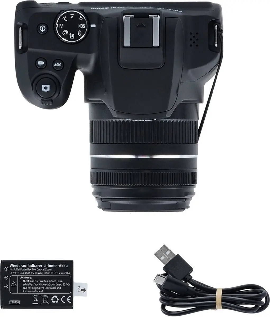 Rollei Powerflex 10x Optical Zoom Camera - Zwart