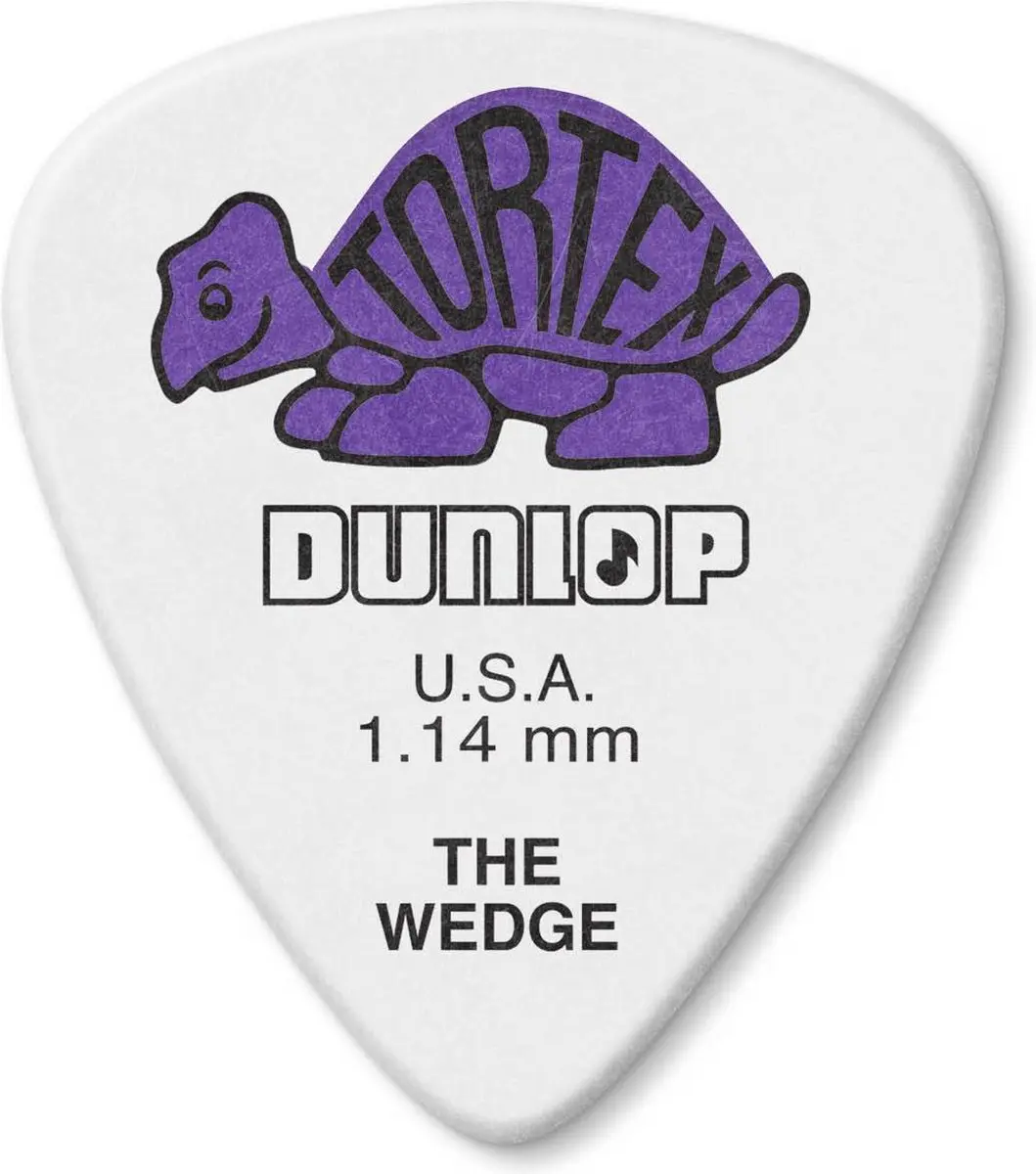 Dunlop Wedge Plectrum 1.14mm - 12 Stuks