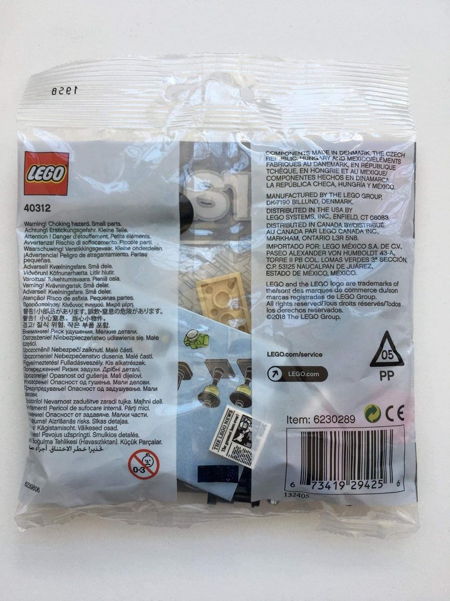 LEGO xtra 40312 Straatlantaarns (polybag)