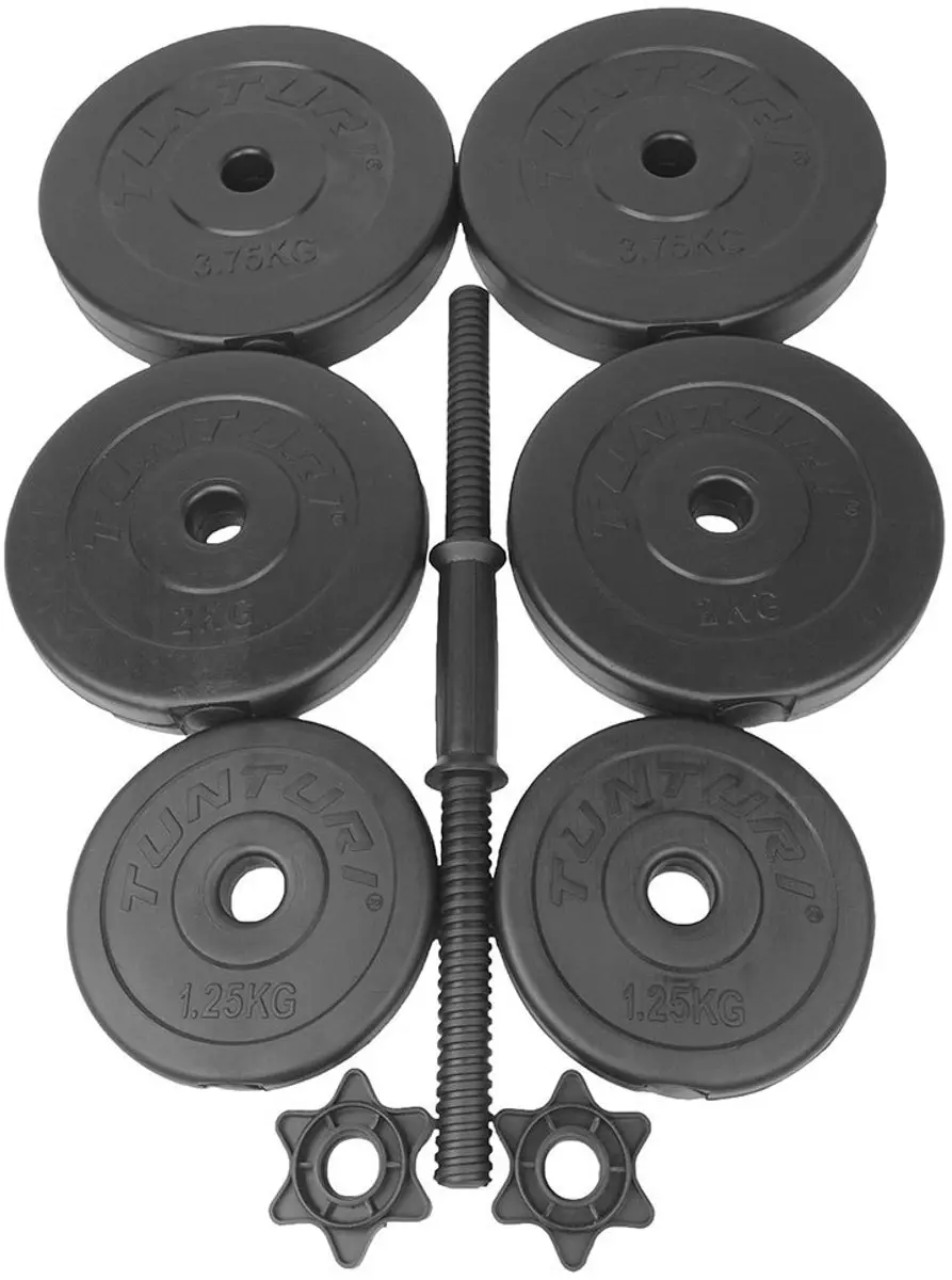 Tunturi Halterset 28kg - 2 Stuks Zwart