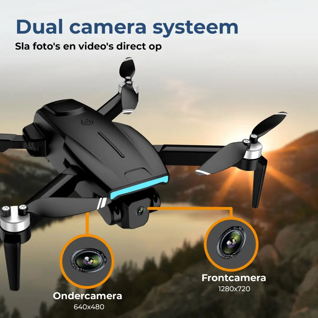 Denver DCW3520 Drone - Dual Camera - Zwart