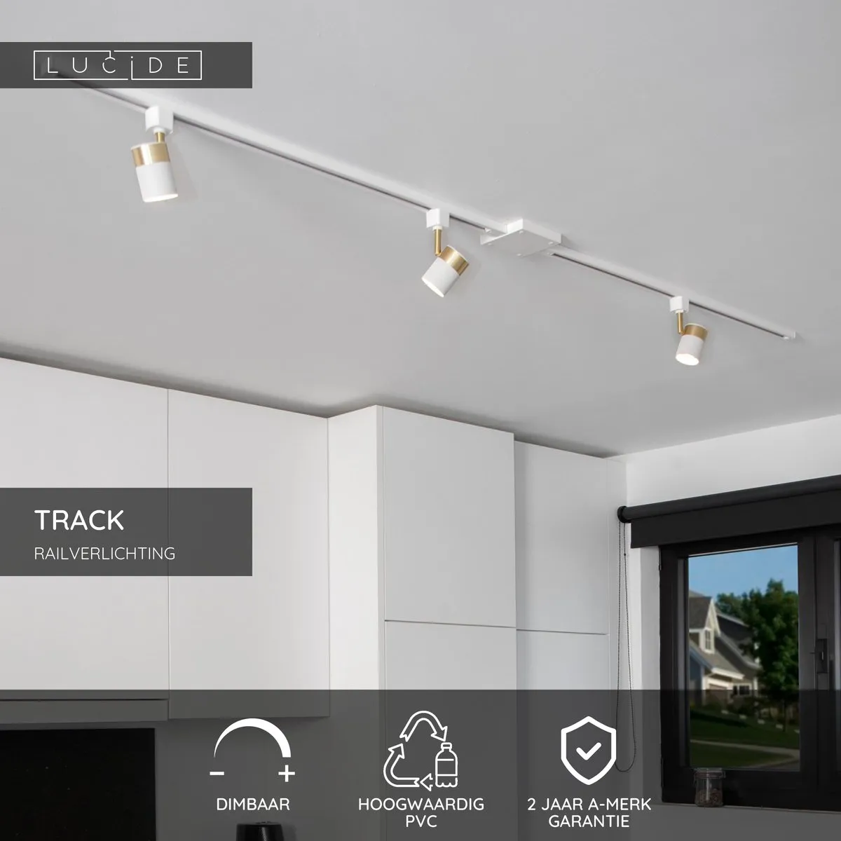 Lucide TRACK Startvoeding 1-fase Railverlichting - Wit