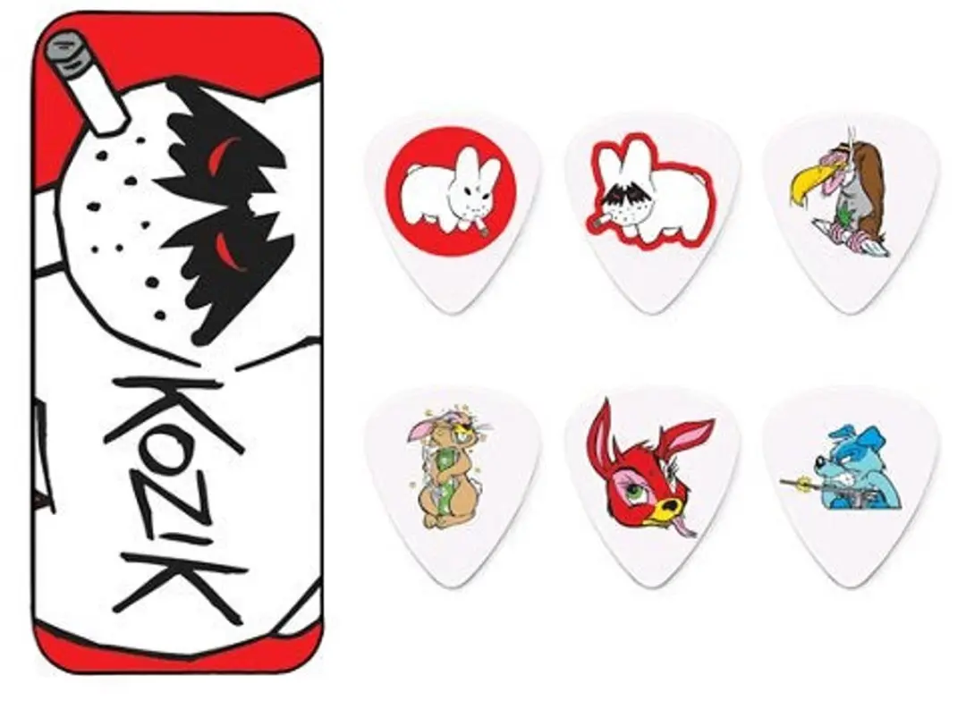 Dunlop Frank Kozik Opbergblikje - Rood - 0.73mm Plectrums