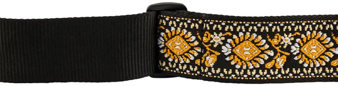 Fender Pasadena Geweven Gitaarband Yellow Lotus