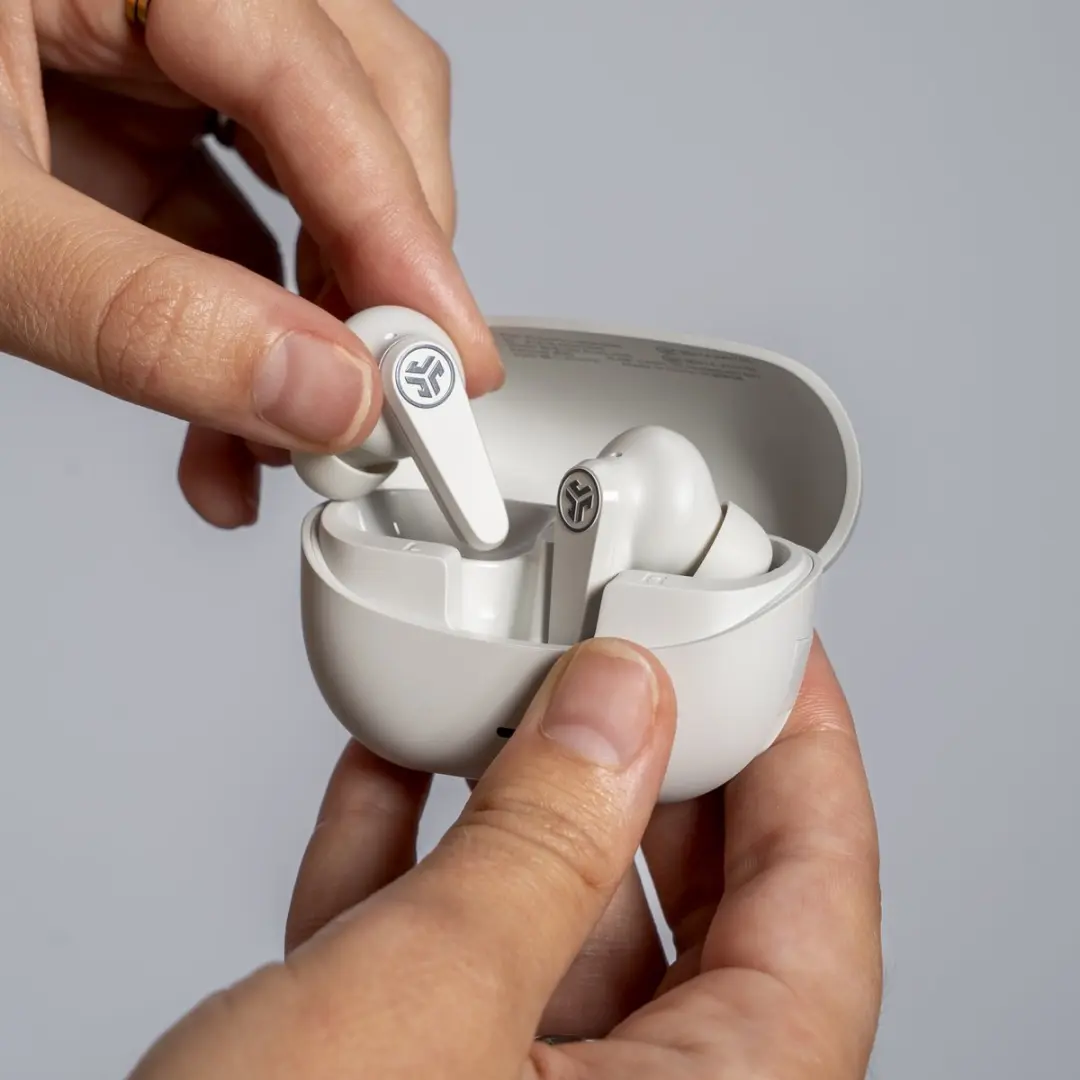 JLab Go Pods ANC IEUEBGOPODSRWHT124 Oordopjes - Noise Cancelling - 26 uur - Wit