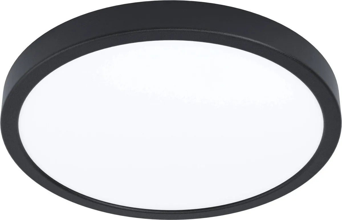 Eglo Fueva 5 Opbouwlamp LED Ø28,5cm - Zwart/Wit - Bewegingsensor
