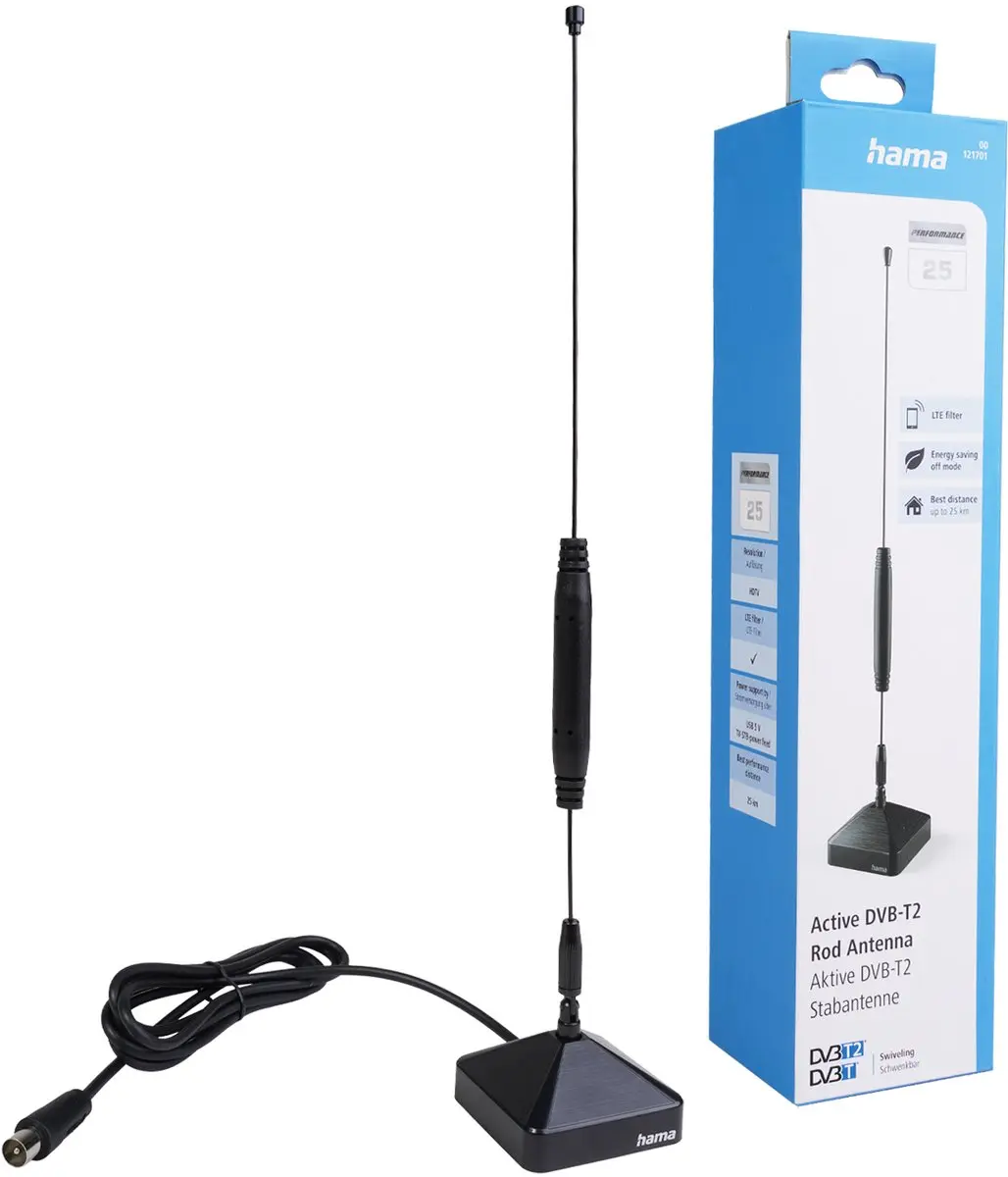 Hama Performance 25 Active DVB-T2 Antenne