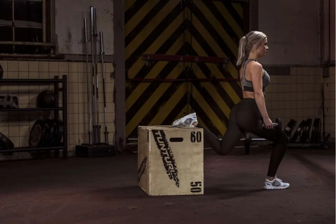 Tunturi Plyo Box 50/60/75cm - Houten Jumpbox - Zwart/Bruin
