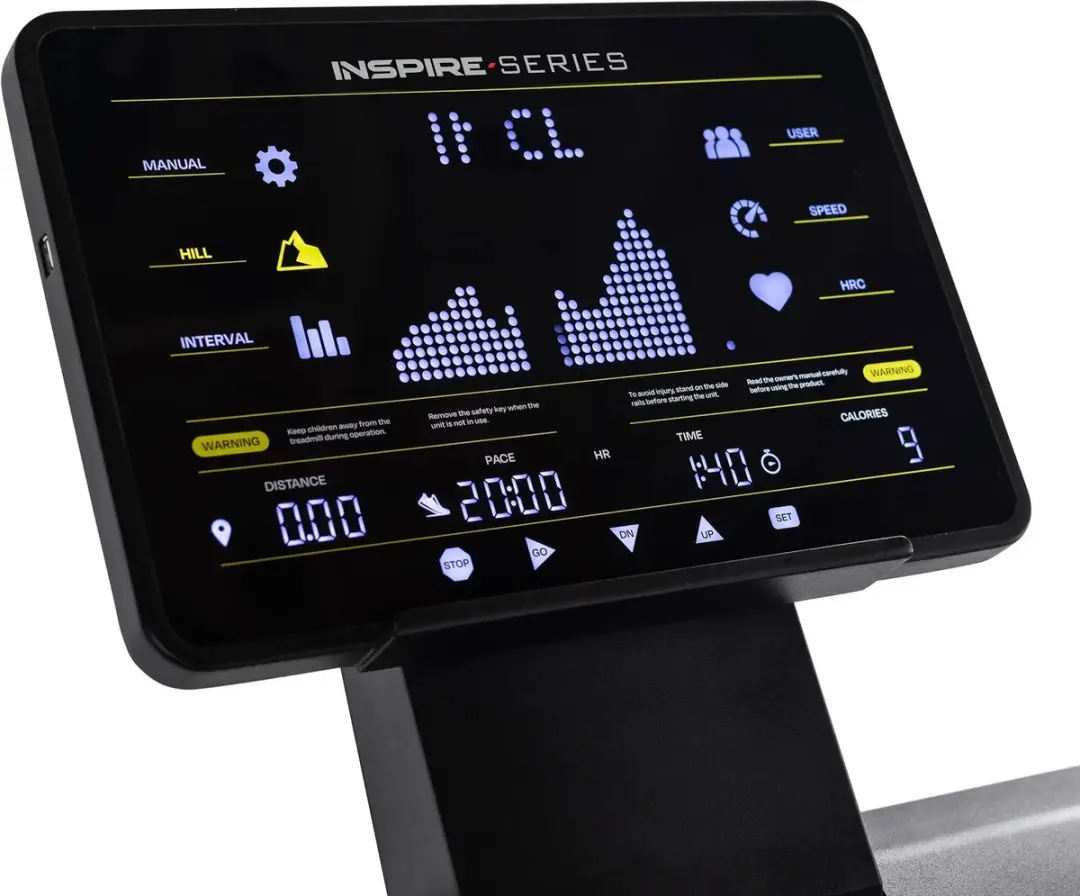 Inspire Series T7 Loopband - 15 Programma's - 19,3 km/h