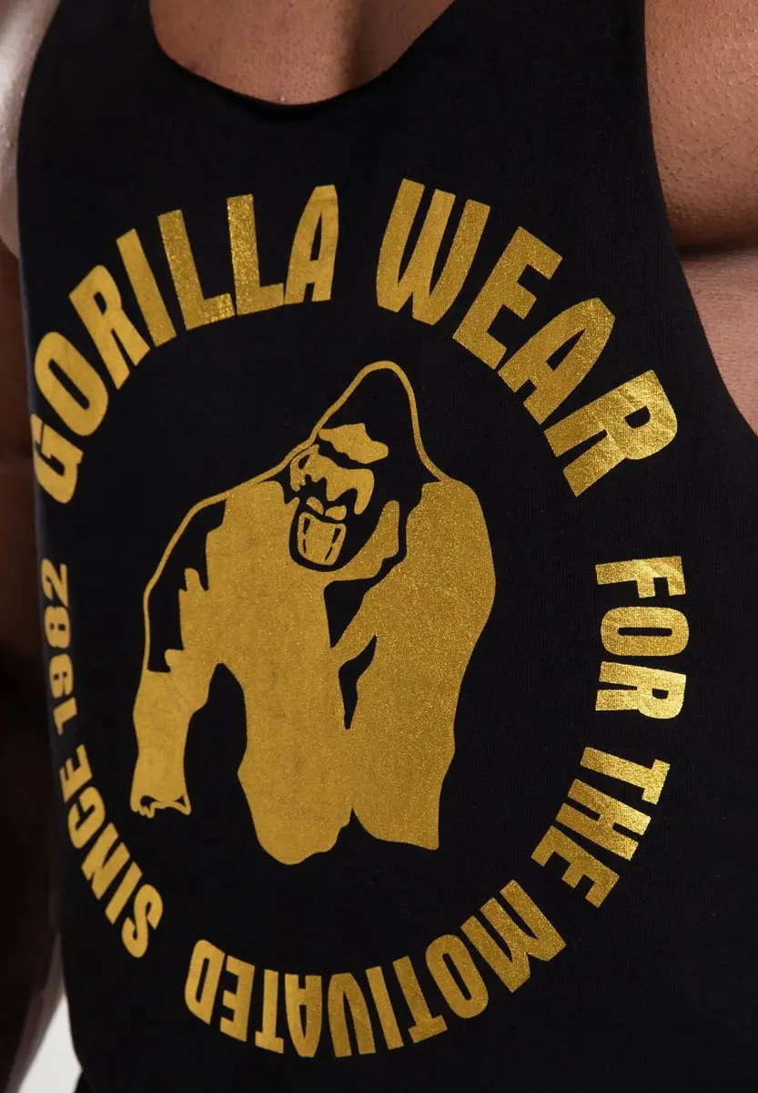 Gorilla Wear Melrose Stringer M - Zwart/Goud