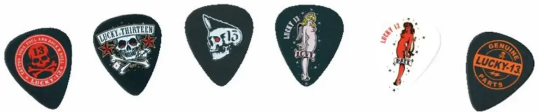 Dunlop Lucky 13 II Plektrum 1.00mm - 6 Stuks