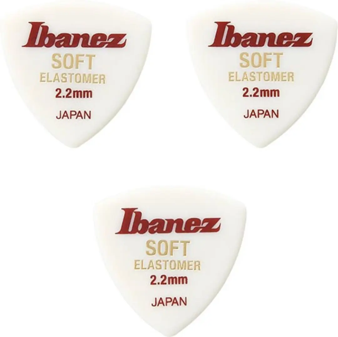 Ibanez Elastomer Triangle Plectrumset 2.2mm - 3 Stuks