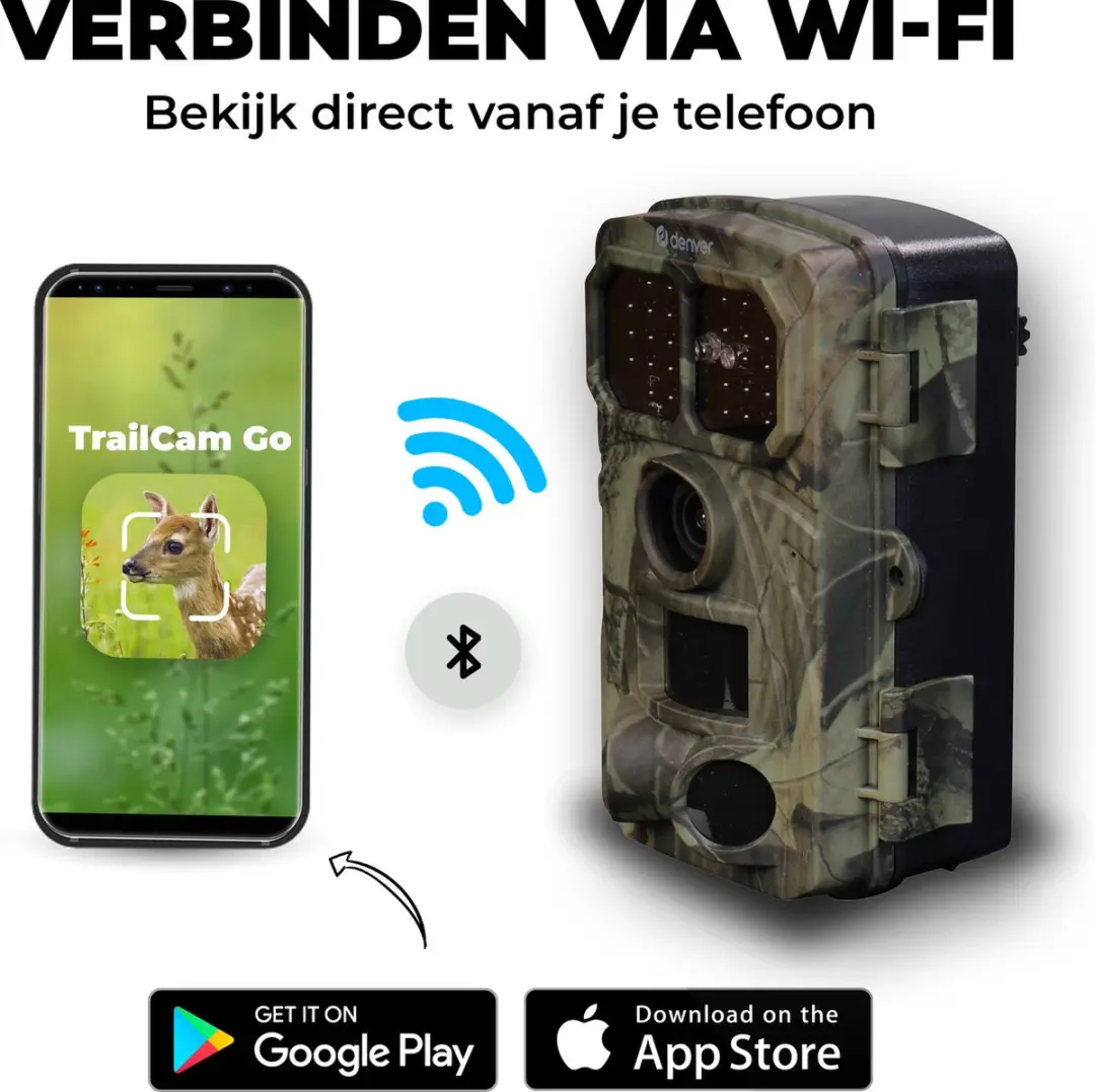 Denver Wildcamera WCT-8026 4K - 48MP - Nachtzicht - WiFi - Groen