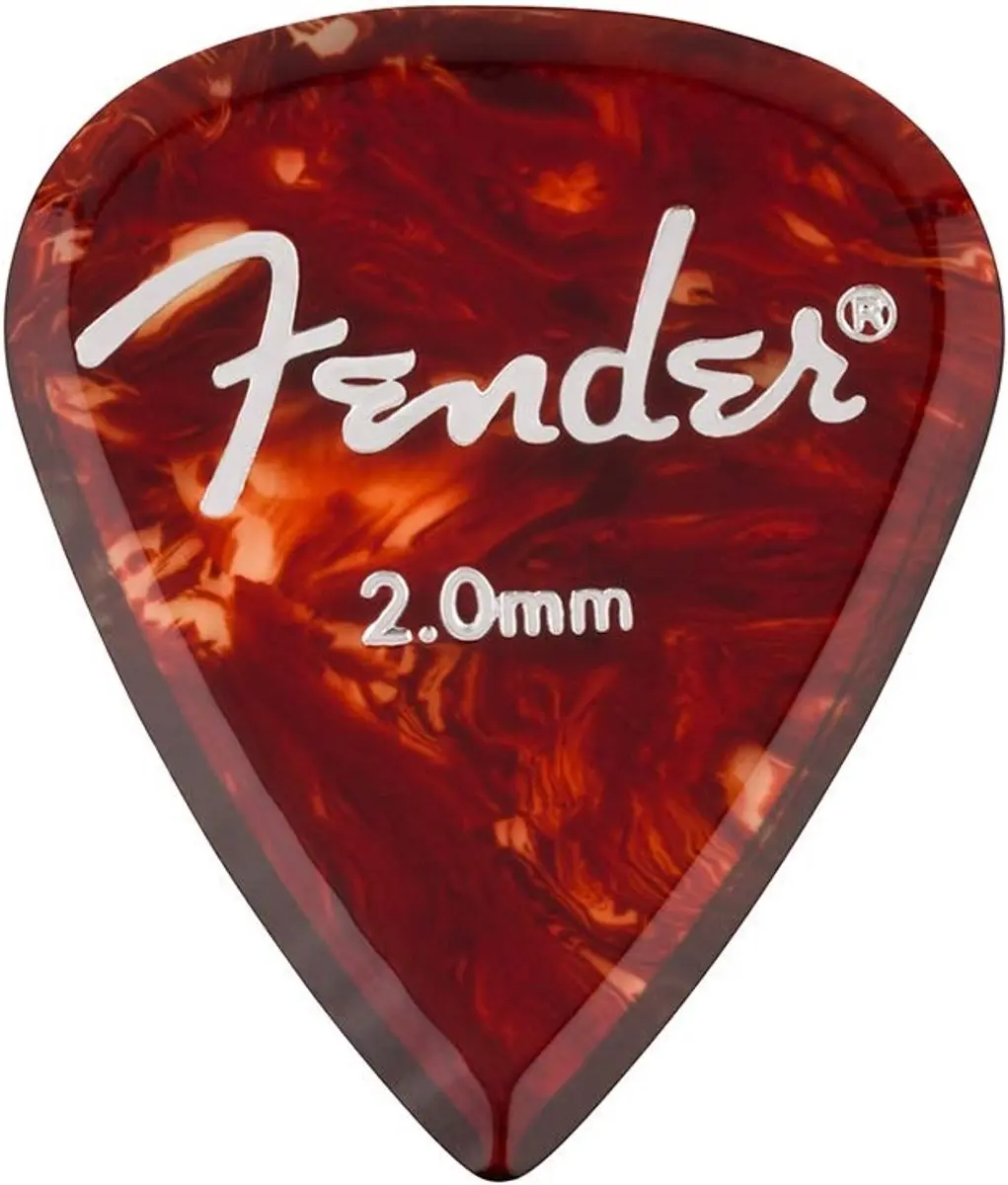 Fender Aero Acrylic Plectrum 2.00mm - 6 Stuks