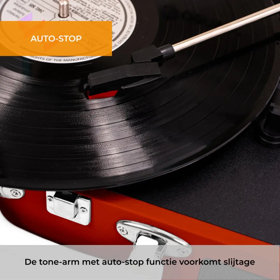 Denver VPL-120 Platenspeler - Rood - afbeelding 6 van 6