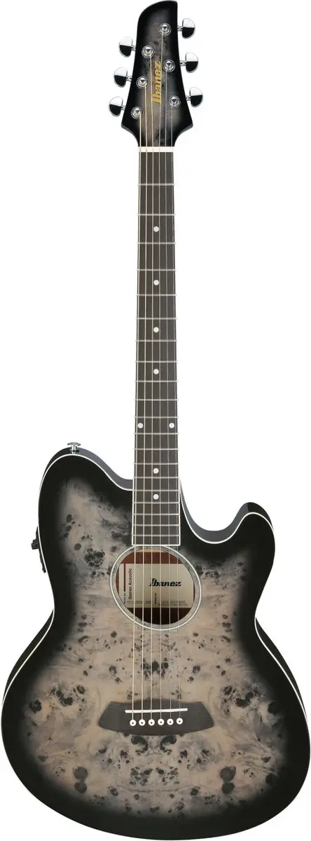 Ibanez TCY10PA Transparent Brown Black Burst Akoestische Gitaar