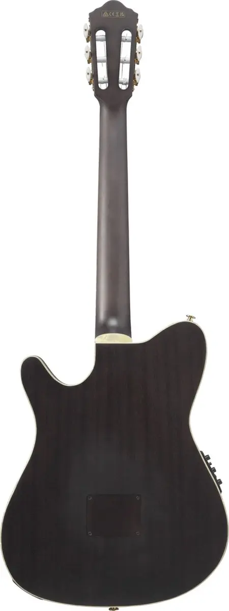 Ibanez Tim Henson TOD10N-TKF Klassieke Gitaar 4/4 - Transparent Black Flat