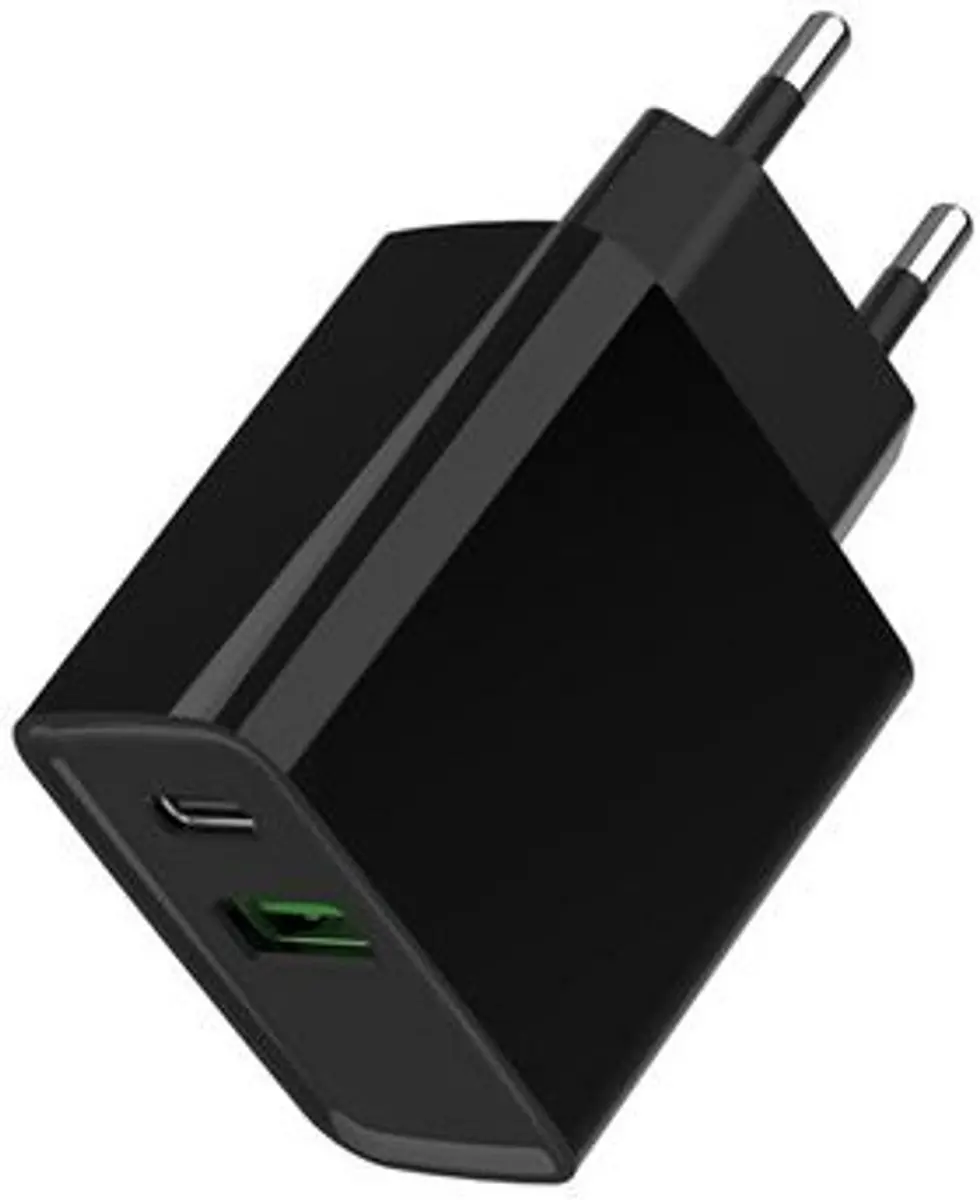 Gembird TA-UC-PDQC20-01-BK USB Snellader 20W - 2 Poorten Zwart - afbeelding 6 van 6