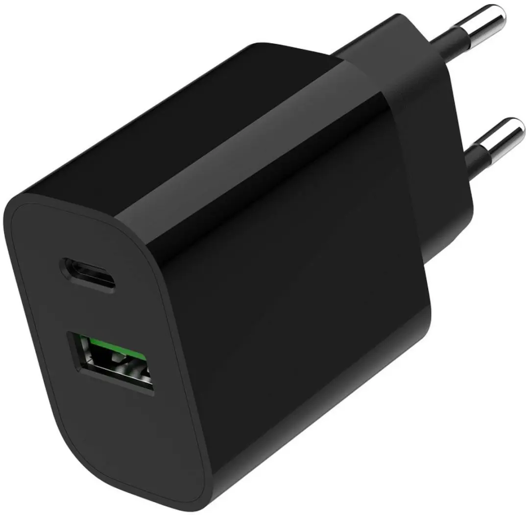 Gembird TA-UC-PDQC20-01-BK USB Snellader 20W - 2 Poorten Zwart