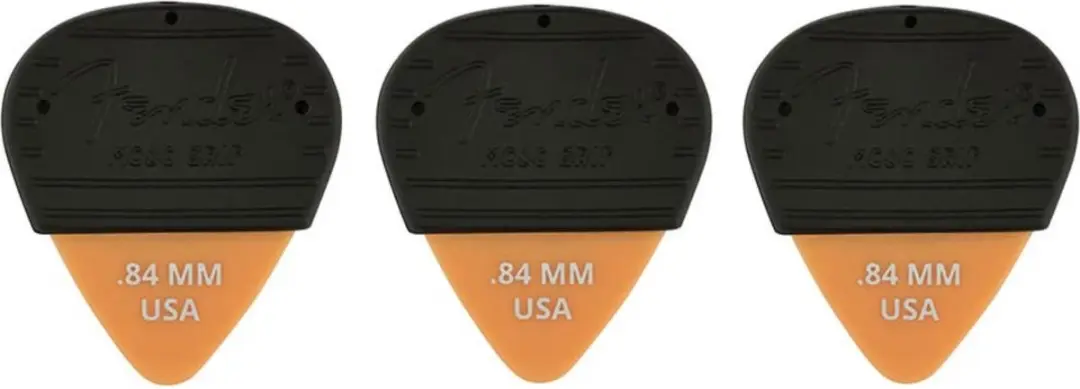 Fender 351 Mojo Grip Plectrumset - 0,84mm - Bruin