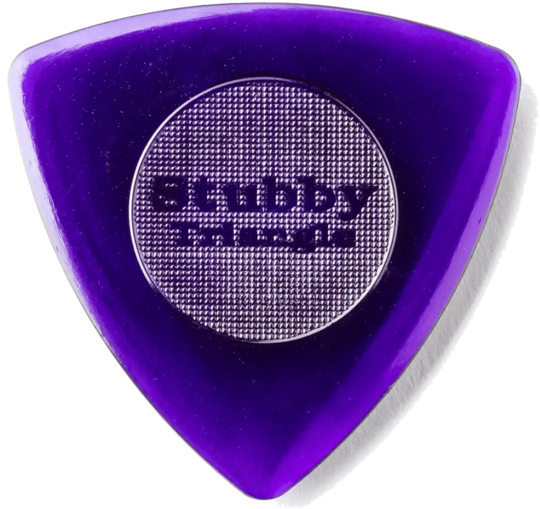 Dunlop Plek. Stubby Triangle 3.00mm 6 Stuks - Donkerpaars