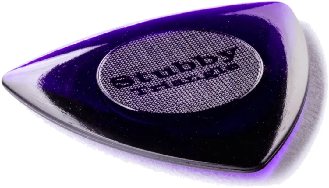 Dunlop Plek. Stubby Triangle 3.00mm 6 Stuks - Donkerpaars