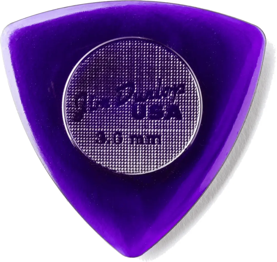Dunlop Plek. Stubby Triangle 3.00mm 6 Stuks - Donkerpaars