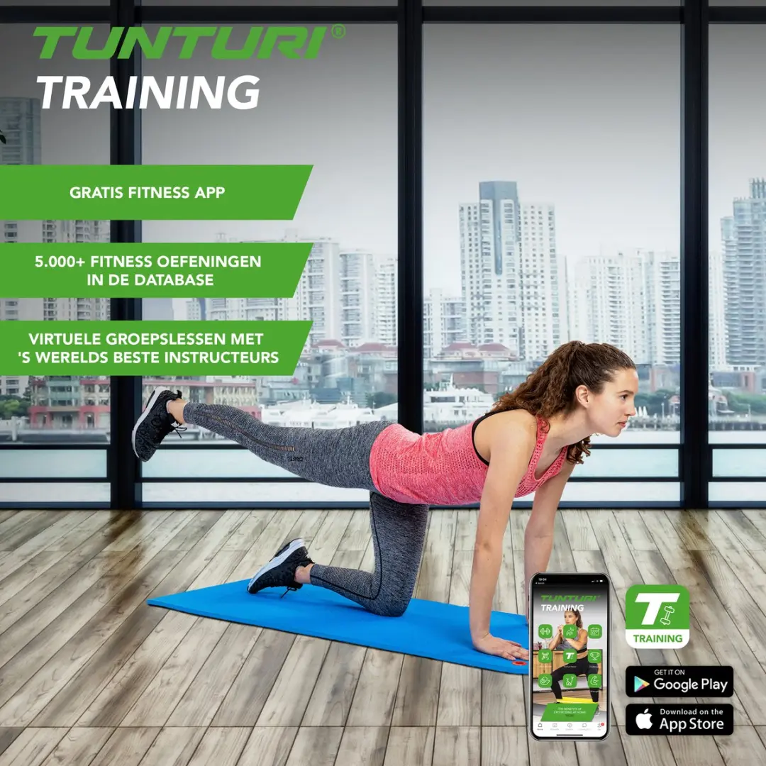 Tunturi Pro Fitnessmat 140x60cm Blauw