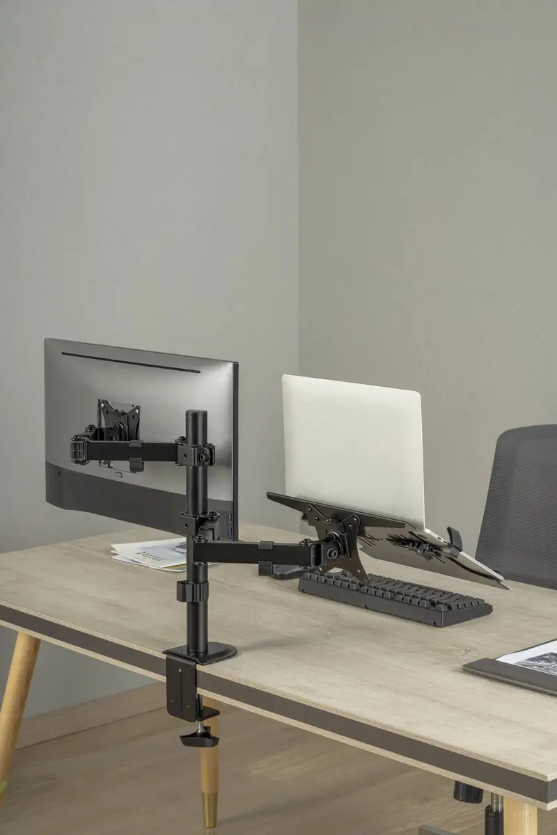 Deltaco Office Dual Desk Mount 1903412 - Monitorbevestiging 2 Schermen - 13-32" - Zwart