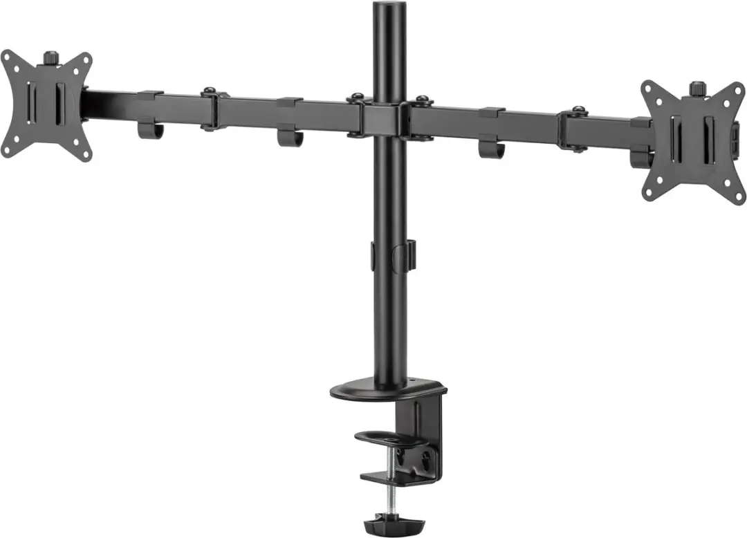 Deltaco Office Dual Desk Mount 1903412 - Monitorbevestiging 2 Schermen - 13-32" - Zwart