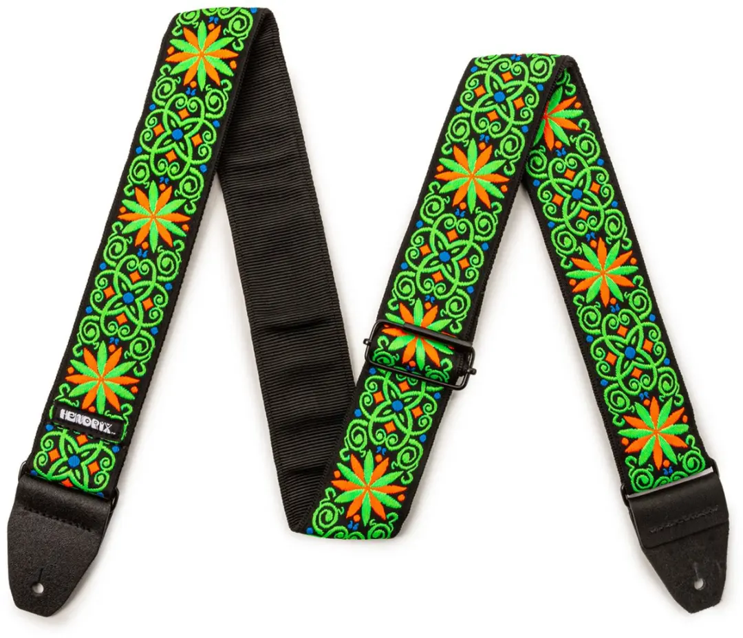 Dunlop JH26 Jimi Hendrix Blacklight Fillmore Green Gitaarband