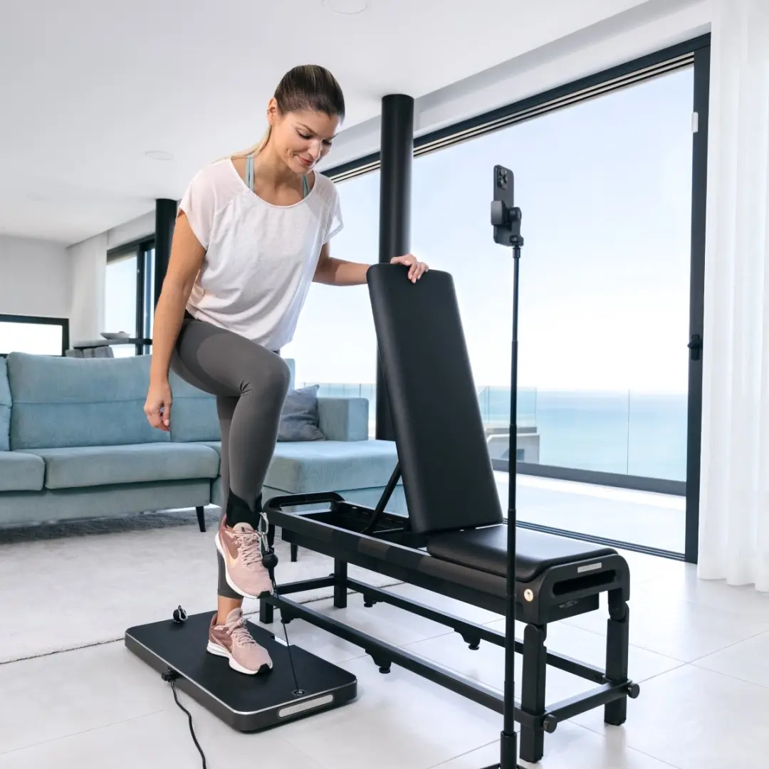 Flow Fitness DSG100i Smart Home Gym - 60kg Digitaal Krachtstation - Zwart
