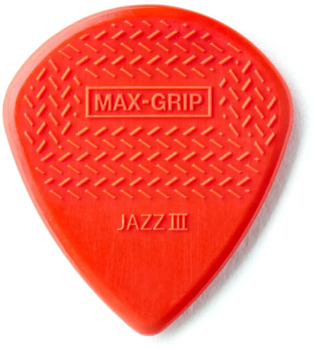Dunlop Max Grip Nylon Jazz III Plectrum - 6 Stuks Rood
