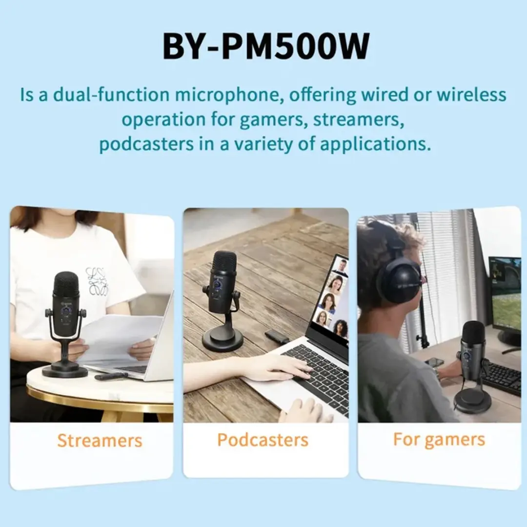 Boya BY-PM500W Draadloze Studio Microfoon - Zwart