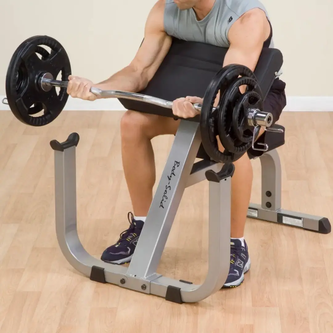 Body-Solid GPCB329B Preacher Curl Bankje - Zwart