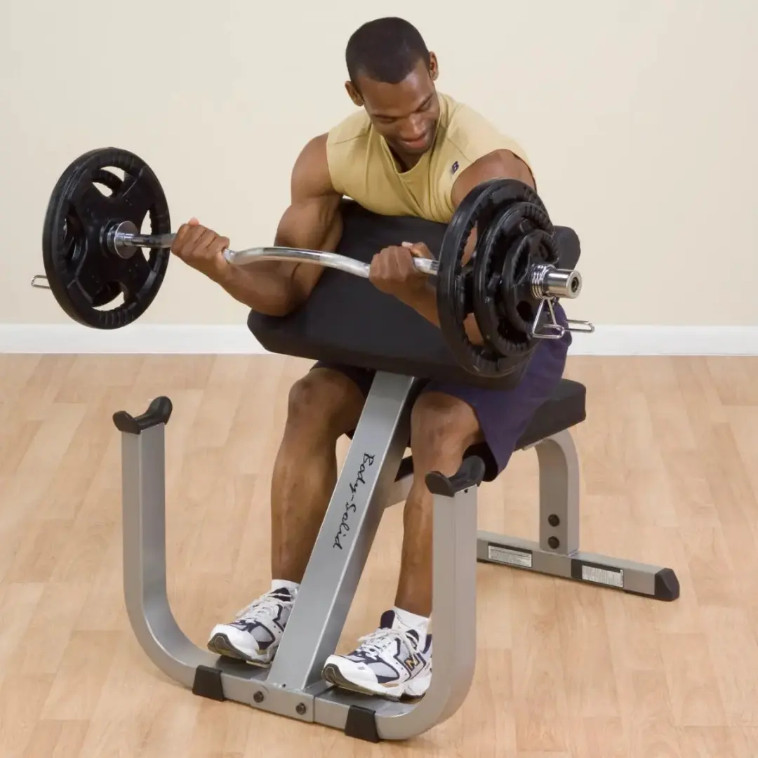 Body-Solid GPCB329B Preacher Curl Bankje - Zwart