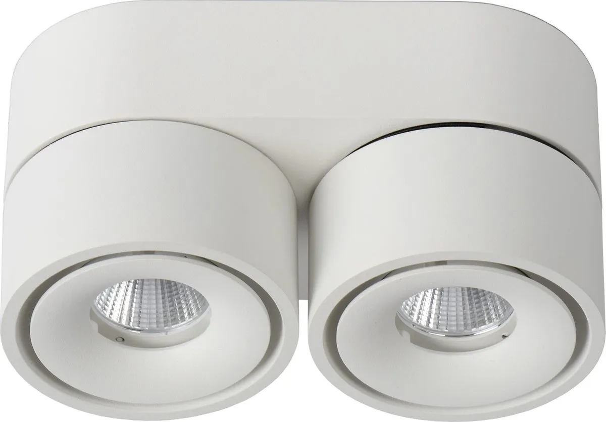 Lucide Yumiko Plafondspot - Ø7,8cm LED 2x10W 2700K Wit