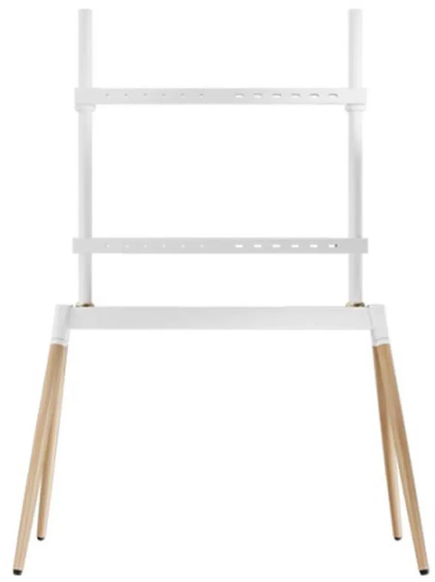 Gembird TV Vloerstandaard 55-86" Wit/Hout - VESA 100x100/100x200/120x180/200x100