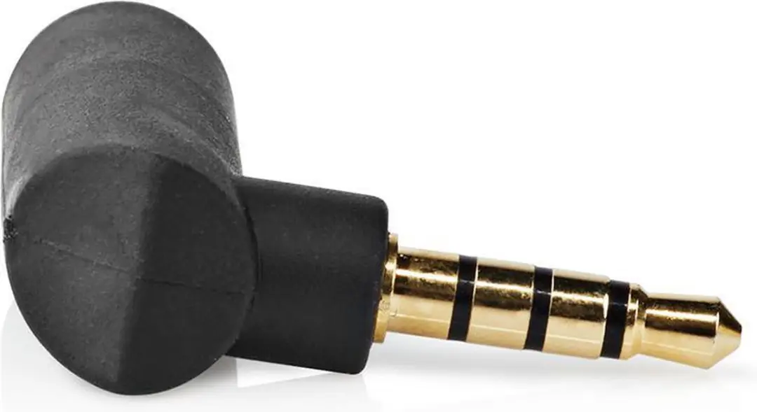 Nedis CABW22980AT Stereo-Audioadapter 3,5mm - Verguld - 90° - Antraciet
