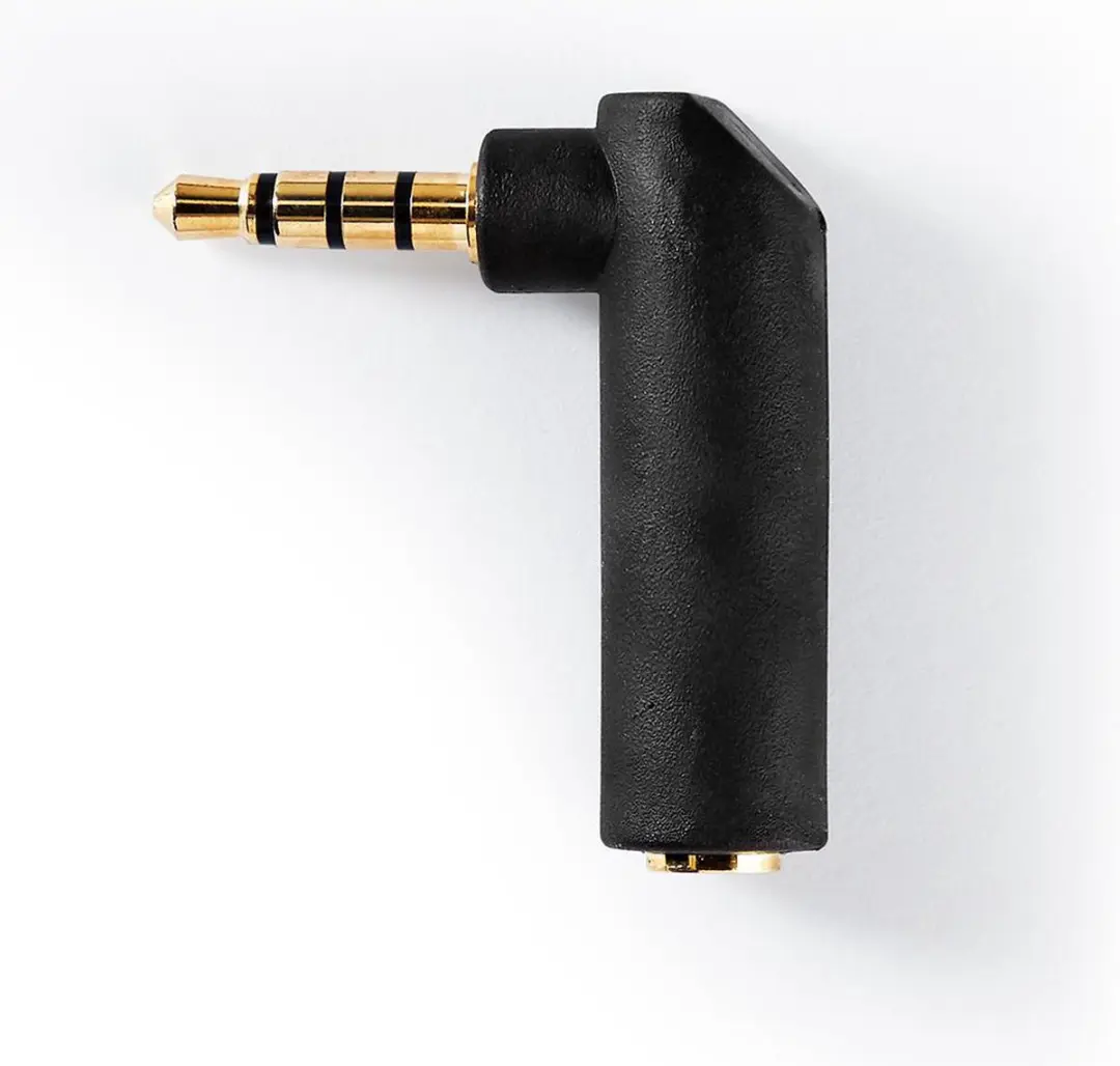 Nedis CABW22980AT Stereo-Audioadapter 3,5mm - Verguld - 90° - Antraciet