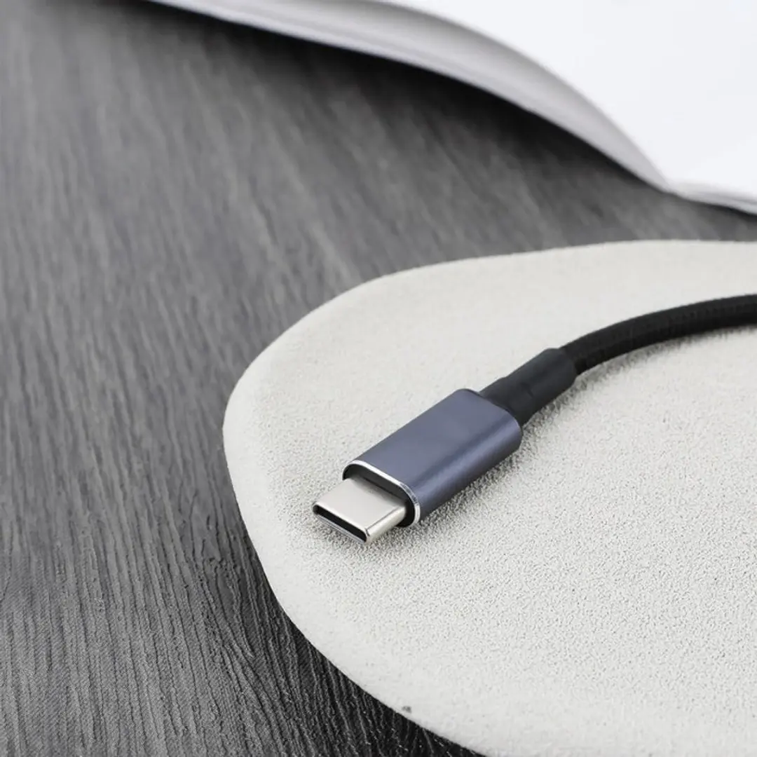 NÖRDIC USBC-LEN100 USB-C Adapter 100W PD - Zwart/Grijs