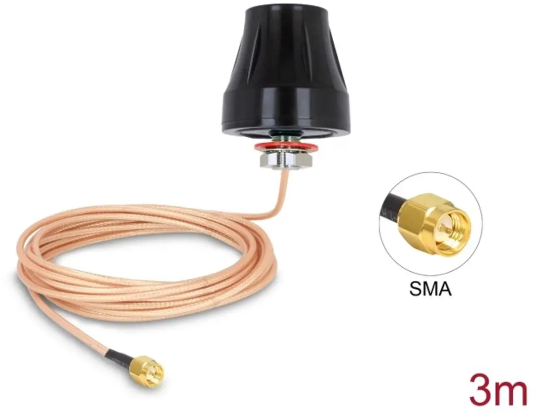 Delock LTE-antenne SMA-plug 2 dBi