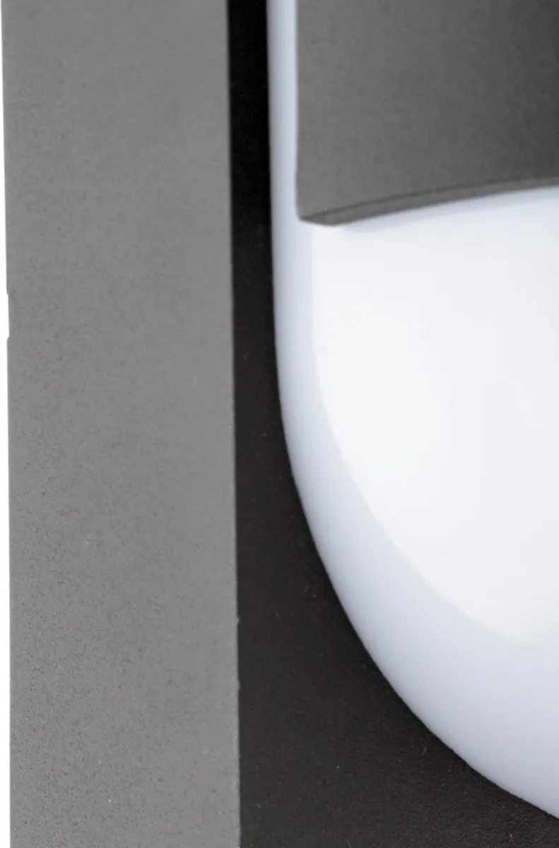 Eglo Trabada 1 Wandlamp Buiten E27 - 19cm - Zwart/Wit