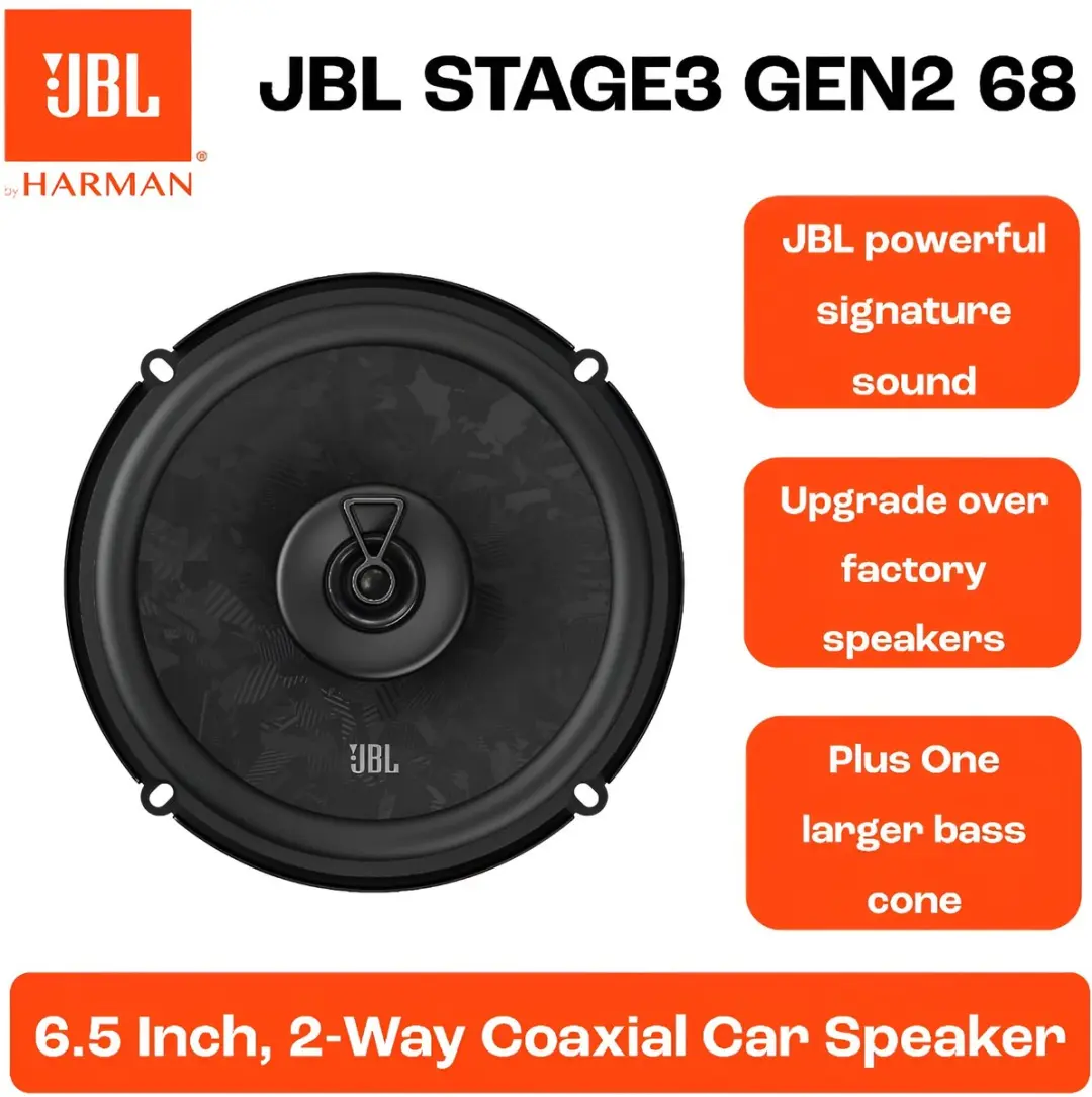 JBL Stage3 68 Autospeakers 6,5" - 560W - Zwart - afbeelding 6 van 6