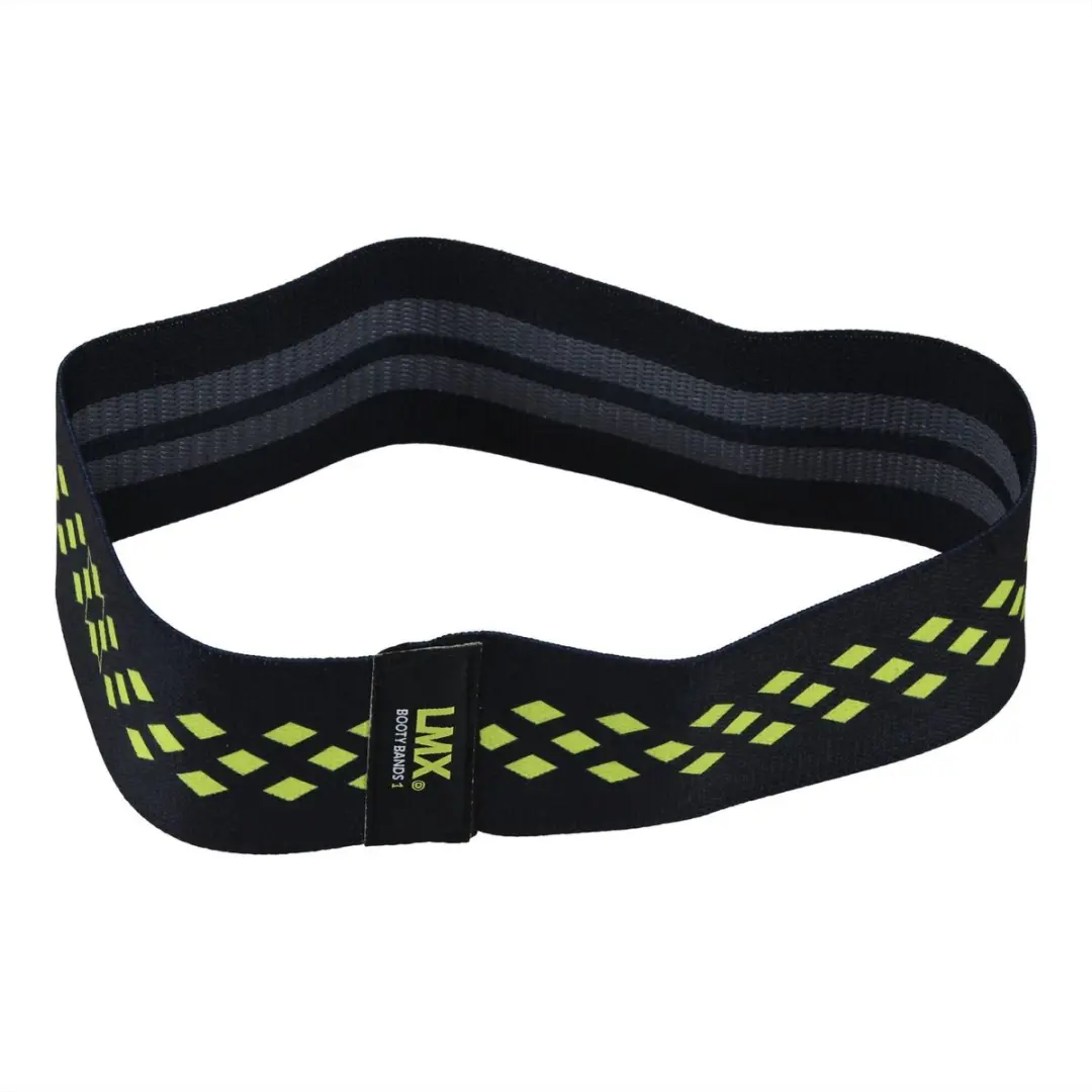 LifeMaxx LMX Booty Band Weerstandsband - Licht - Zwart/Geel