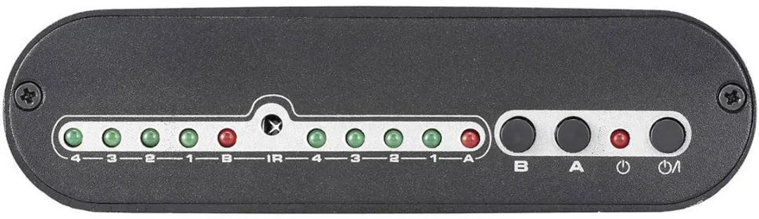 SpeaKa Professional SP-SW-200 Toslink-switch - 4x2 Poorten - Zwart