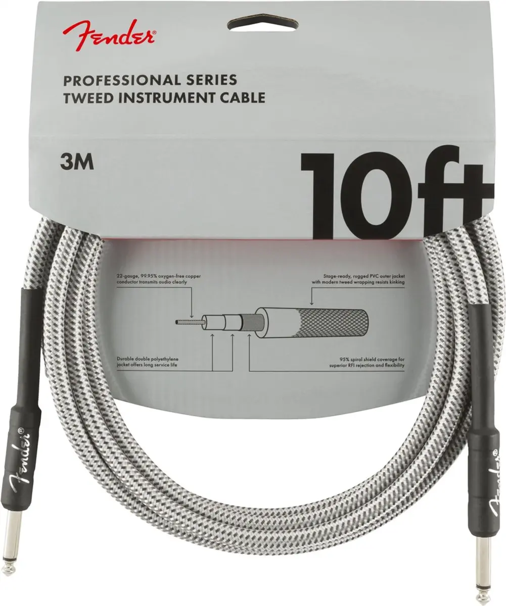 Fender Professional Series Gitaarkabel 3m